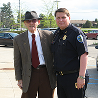 Chief Brookins with Lee Begole